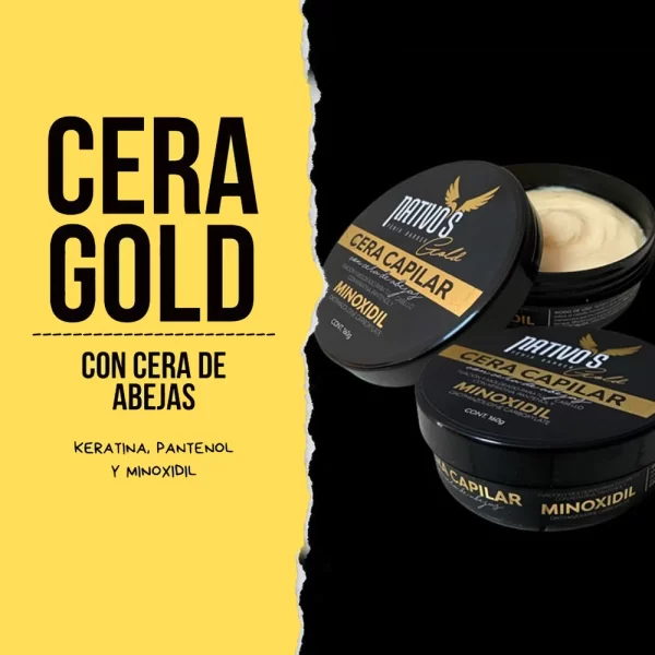 Cera Nativo´s Capilar Gold con Minoxidil x160g