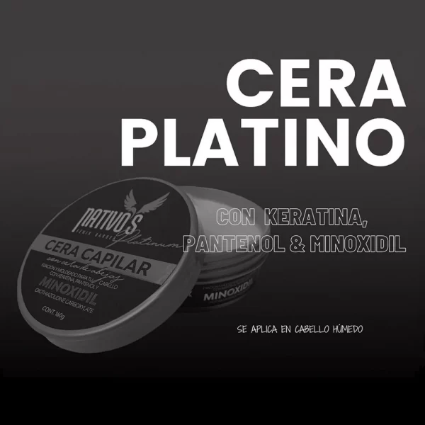 Cera Nativo´s Capilar Platino con Minoxidil x160g - Image 3