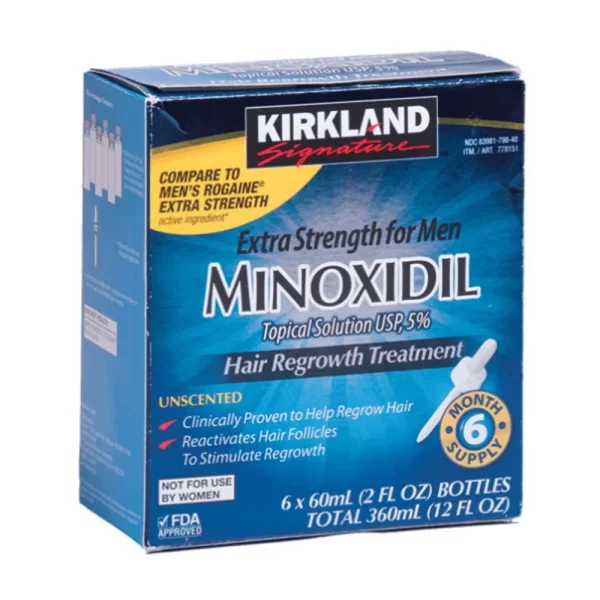 Minoxidil Kirkland 5% x6und x60ml c-u - Image 3