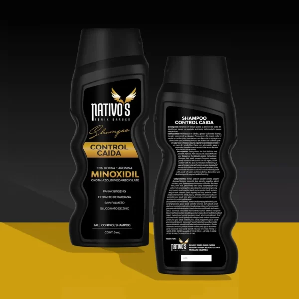 Shampoo Nativo´s Control Caida con Minoxidil x350ml - Image 2